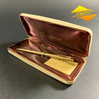 Vintage Sheaffer Australian - Made Gold Ball Point Pen In Case