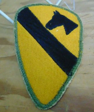 Wwii Ww2 U.  S.  Army 1st Cavalry Division Patch Cut Edge Design