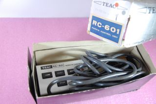 Teac Rc - 601 Remote Control Unit W/ Box Vintage