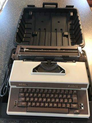 Vintage Royal Academy Electric Typewriter & Case