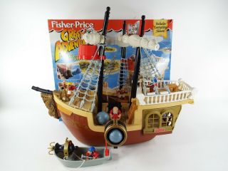 Vintage Fisher Price Great Adventures Pirate Ship