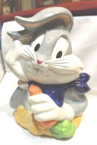 Gibson Walter Brothers Looney Tune Bugs Bunny Porcelain Cookie Jar 1997