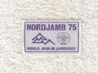 H9136 Bsa Oa Scouts 14th World Jamboree 1975 Nordjamb - World Join - In Jamboree