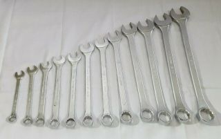 Thorsen 12 Piece Combination Sae Wrench Set 12 Point 1.  25 " -.  5 " Vintage Usa Tools