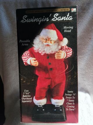 Swinging Santa Musical Dancing Swinging Hips To Santa Claus Is Coming To Town