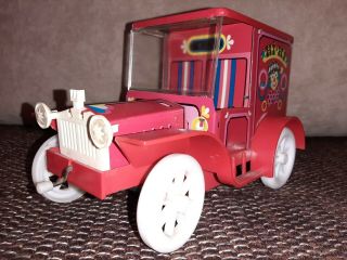 Vintage Old Rare Ussr Norma Tin Toy Hi - Hi Cirkus Car Battery Oper