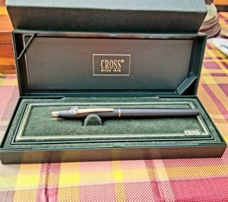 Cross Vintage Century Classic - Matte Black Fountain Pen - Made In Usa - 2506 - M