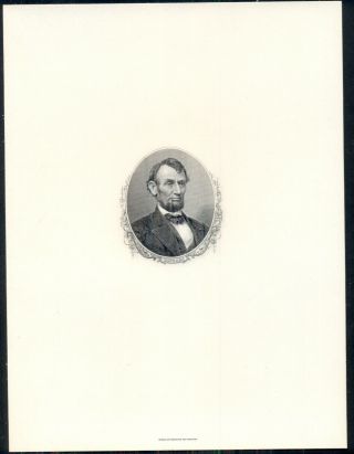 Abraham Lincoln Portrait From The One By The Bureau Of Engraving & Printing