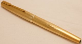 VINTAGE 1968 PARKER 61 PRESIDENTIAL 18CT SOLID GOLD FOUNTAIN PEN BARLEY 2