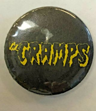 Cramps Button Pin The Cramps Us Punk Lux Interior Poison Ivy Late 1970s
