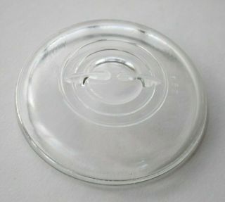 Vintage Clear Glass Lid For Regular Mouth Wire Bail Closure Ball.  Canning Jars