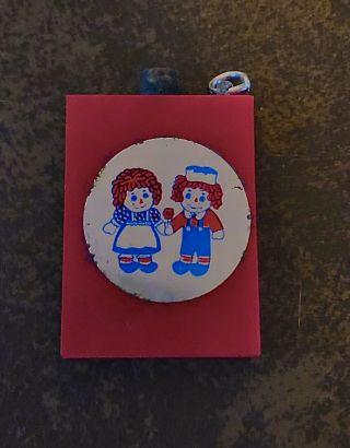 Vintage Raggedy Ann And Andy Permanent Match Lighter/ Striker
