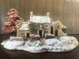 Lilliput Lane Firts Snow At Bluebell.  Signed Limited Edition Of 3500.  1997