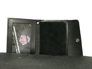 Thin Blue line Snap Wallet Fits NYPD Detective Shield Cut - Out ID Holder 3