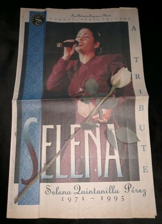 Rare Selena Quintanilla 1995 San Antonio - News Special,  2 Posters