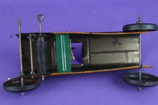 Vintage tin litho wind up 7 - 11 race car 3