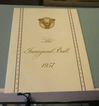 1957 President Eisenhower Vp Nixon Inaugural Ball Program,  Envelope