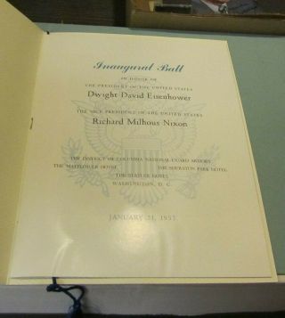 1957 President Eisenhower VP Nixon Inaugural Ball Program,  Envelope 2