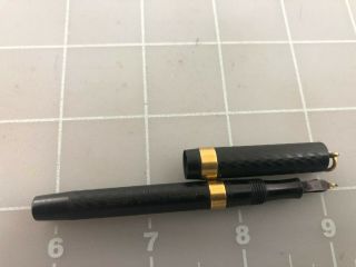 Judd ' s Conway Stewart Dinkie Hard Rubber Fountain Pen w/14kt.  Gold Nib 3