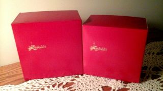 Rare Find Vintage Wiebolt’s Department Store Nesting Gift Boxes Set Of Two (1)