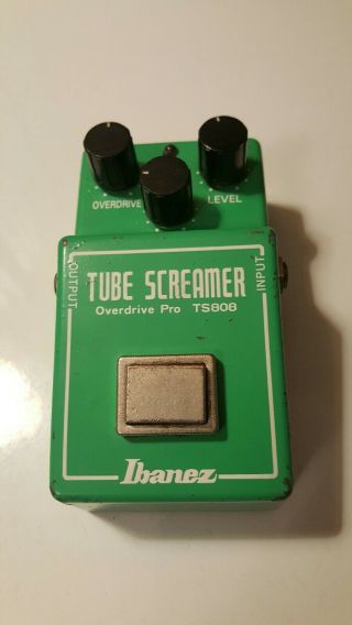 Vintage 1981 Ibanez Ts808 Tube Screamer Overdrive Guitar Effects Pedal