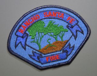 Rancho Santa Fe California Fire Rescue Ems Patch 2,  San Diego County Ca
