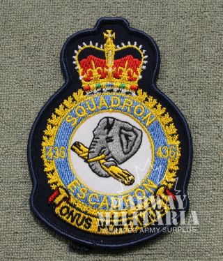 Rcaf/caf,  436 Squadron Jacket Crest/patch (20468)