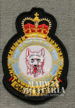 Rcaf/caf,  437 Squadron Jacket Crest/patch (20473)
