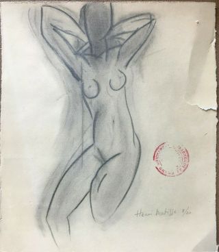 Henri Matisse Lithograph Of Nude,  Hand Signed And Numbered