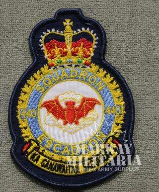Rcaf/caf,  440 Squadron Jacket Crest/patch (20476)