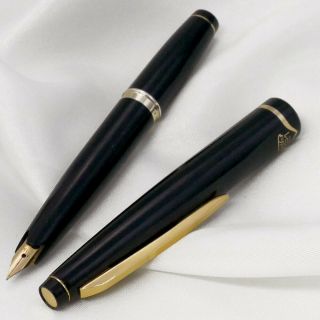 Vintage Sailor 21k Gold Plated F Fine Nib Fountain Pen From Japan