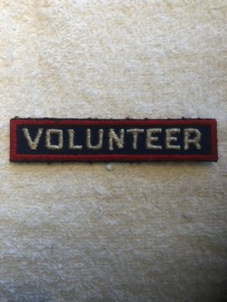 Ww2 Era American Red Cross " Volunteer " Tab.
