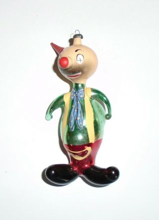 Rare Vintage Italian Glass Christmas Ornament Italy Clown