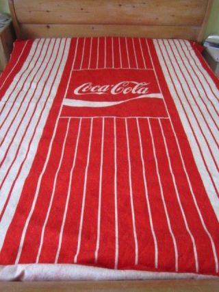 Coca Cola /coke Acrylic Blanket 64 X 88 "