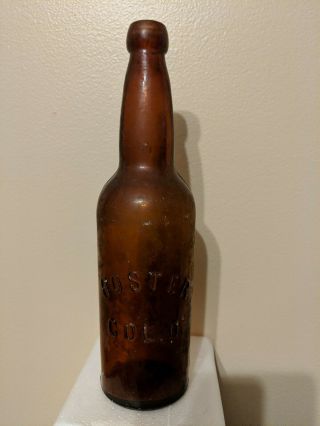 Amber Hoster Brewing Co Blob Top Beer Bottle Columbus Ohio Baltimore Loop Seal