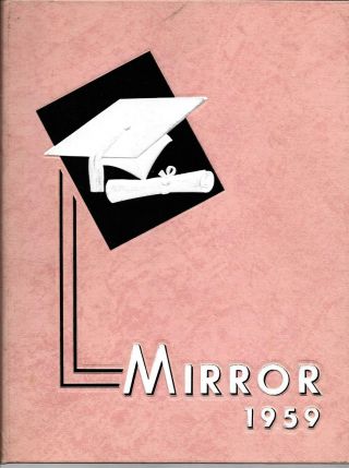 1959 Medina Ny High School Yearbook - The Mirror / - No Autographs