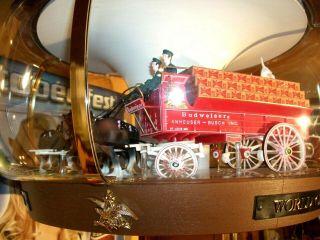 Vintage Budweiser Clydesdale Carousel Parade Beer Light