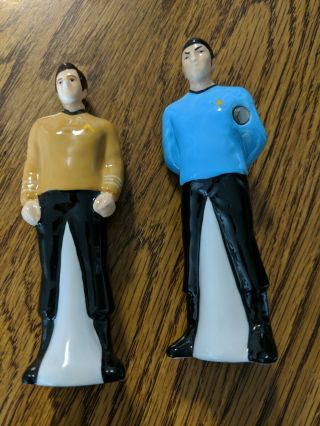Westland Star Trek Captain Kirk & Spock Salt And Pepper Shakers