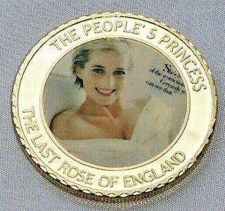 Princess Diana Gold Coin Prince Candle In The Wind Royal Hrh London Uk