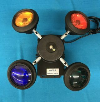 Vintage Ness Rotating 4 Color Beacon Rotating Dj Light