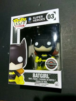 Funko Pop Dc Heroes 03 Black Suit Batgirl Gamestop Exclusive
