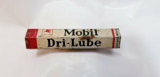 Vintage Mobil Oil Dri Lube Stick Tin Can Socony Vacuum Oil Company