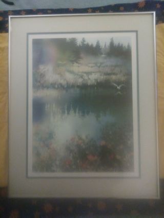 Wild Rose Marsh By Nita Engle - Signed Limited Edition Print - Framed With Matte