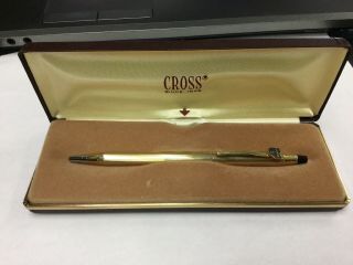 Vintage Cross Pen With Box 10k Gold Plated Usa Honda Ohio Personalized