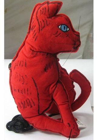 Andy Warhol Cat Purse Handbag 2000 Pop Art Modern Red,  Great Gift