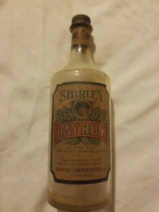 Vintage Shirley Bay Rum After Shave Bottle
