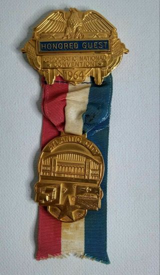 Democratic National Convention 1964 Honored Guest Medal Bastian Bros Political