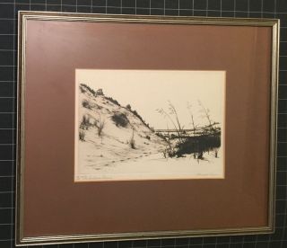 The Indiana Sand Dunes - Edition Howard Willis Brown Etching