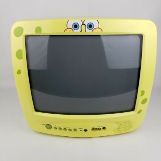 Emerson Spongebob Square Pants 13 " Tv Crt 2003 Television Vintage Video Gaming