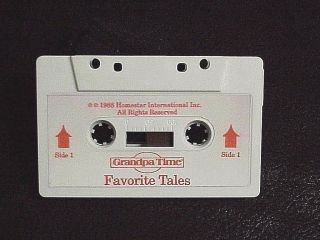 Homestar Grandpa Time Clock Audio Cassette Tape Titled Favorite Tales